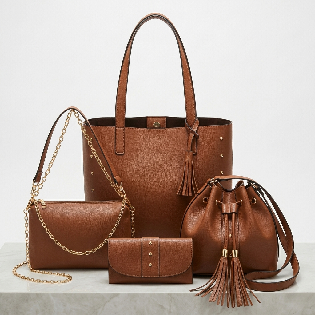 Colección de Carteras Venezia - Set Completo de 4 Piezas